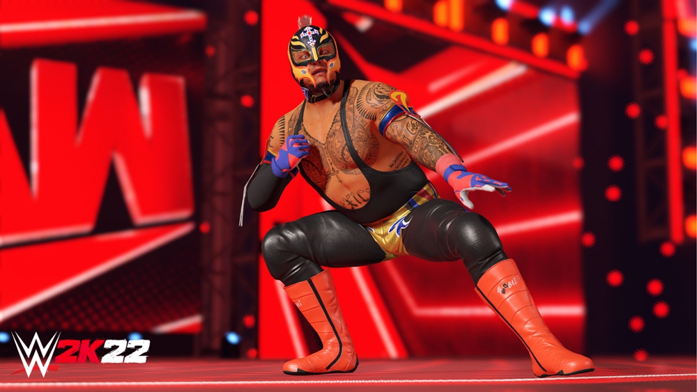 「不同凡响」的《WWE  2K22》请来制霸空中的超级巨星Rey  Mysterio担任封面人物