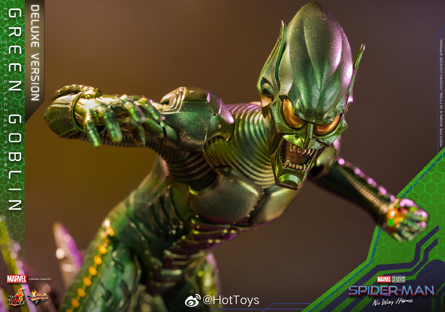 Hottoys《蜘蛛侠：英雄无归》绿魔1/6人偶 售价1780元起