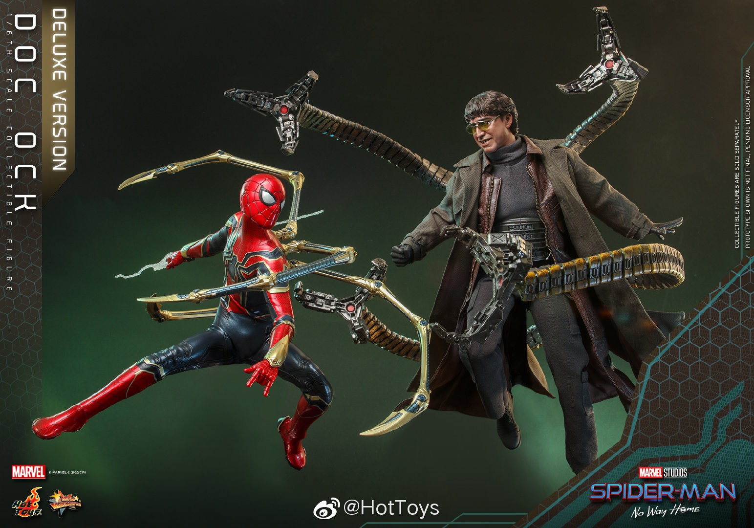 Hottoys《蜘蛛侠：英雄无归》章鱼博士1/6人偶 售价2080元起