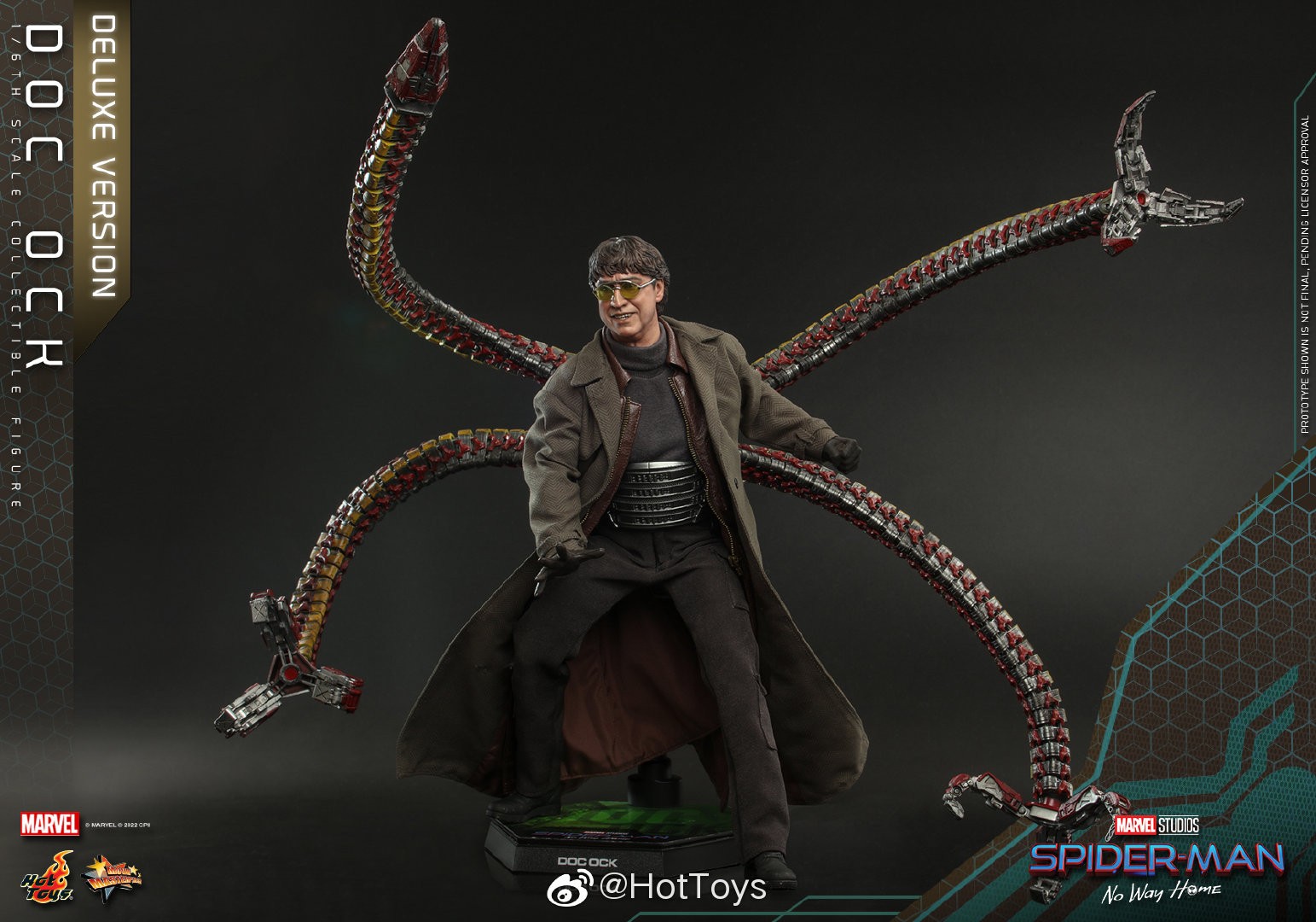 Hottoys《蜘蛛侠：英雄无归》章鱼博士1/6人偶 售价2080元起