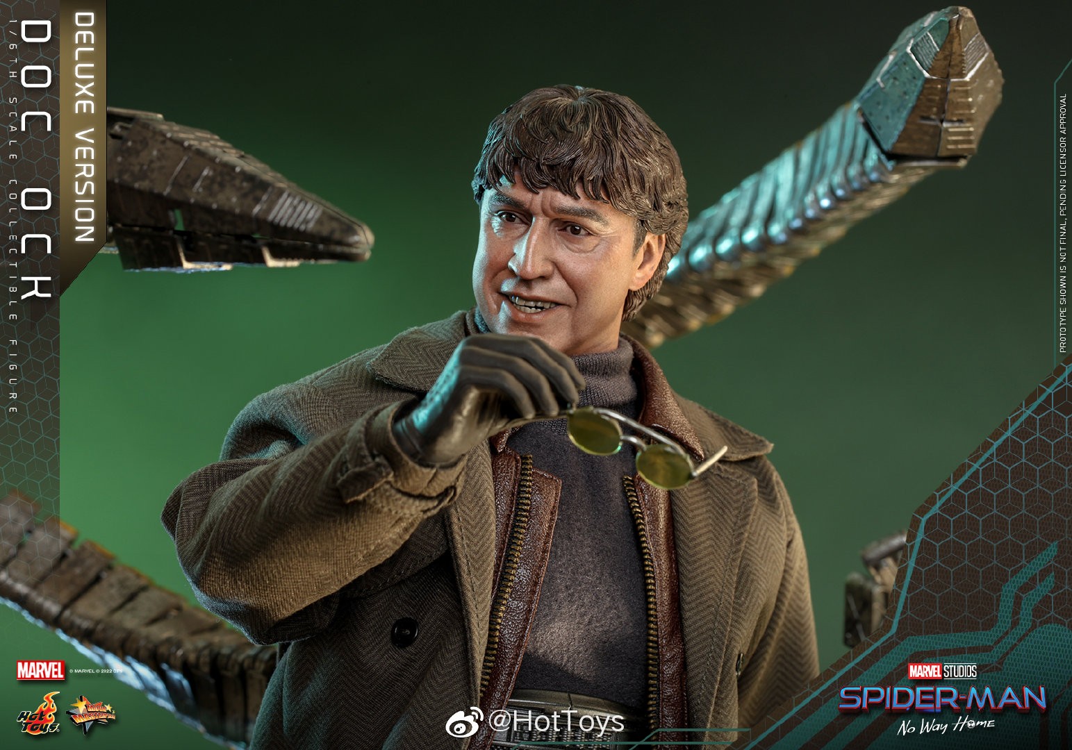 Hottoys《蜘蛛侠：英雄无归》章鱼博士1/6人偶 售价2080元起