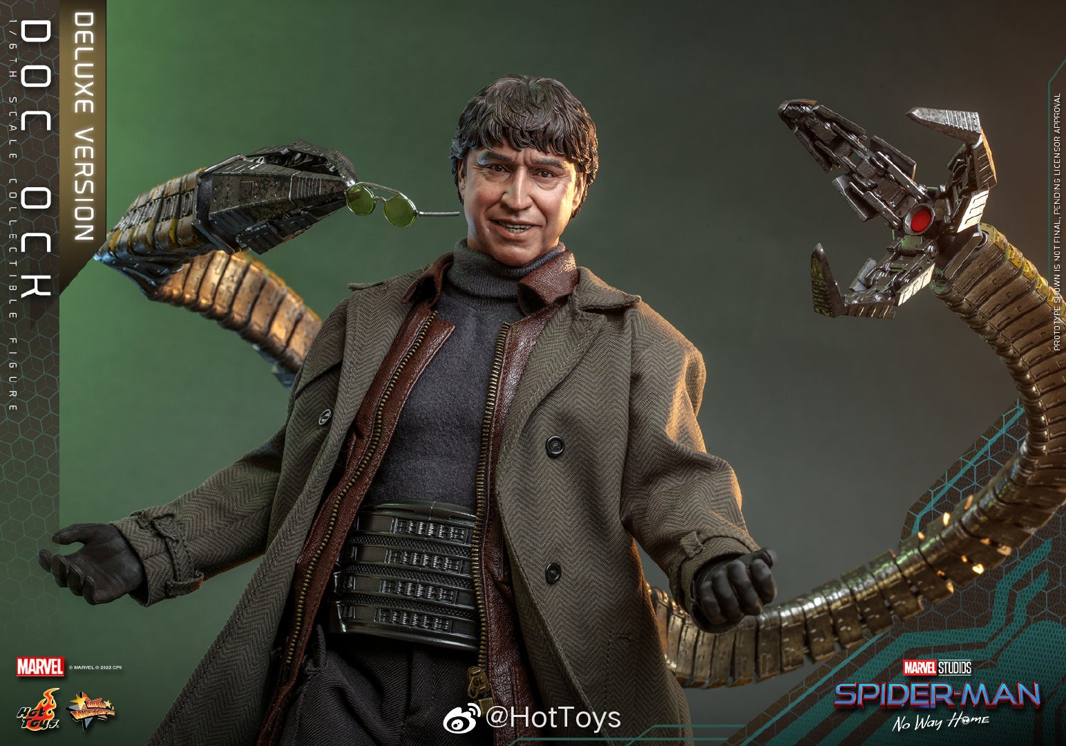 Hottoys《蜘蛛侠：英雄无归》章鱼博士1/6人偶 售价2080元起