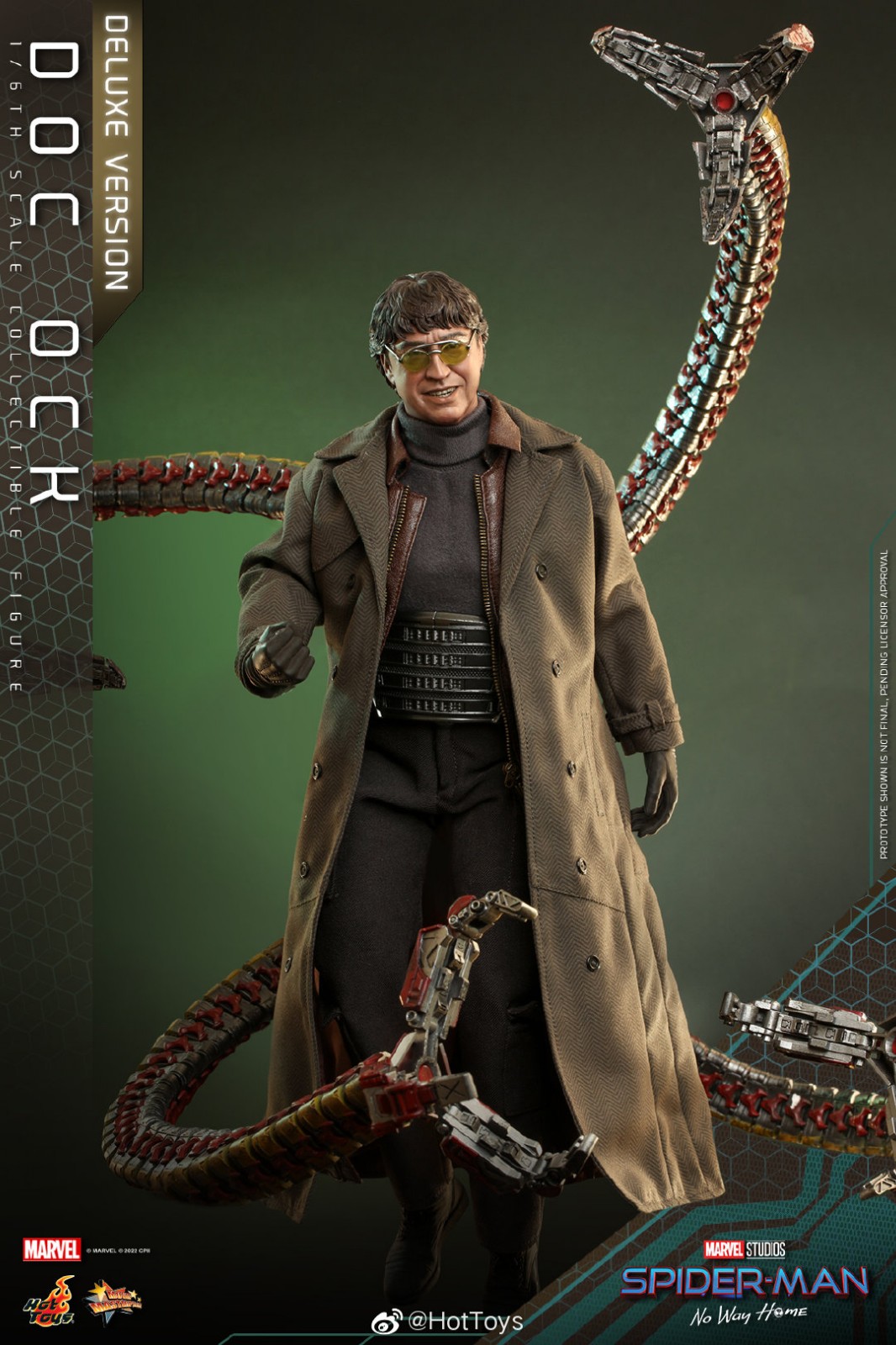 Hottoys《蜘蛛侠：英雄无归》章鱼博士1/6人偶 售价2080元起